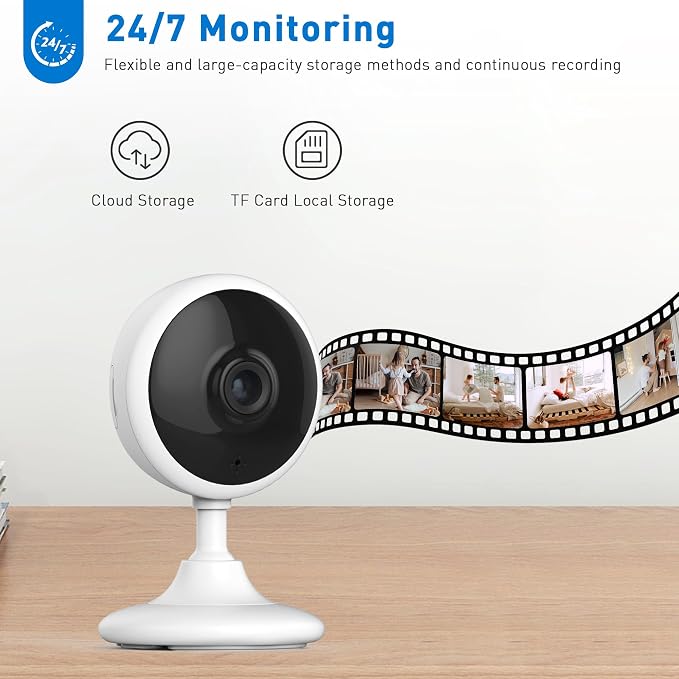 WiFi Security Camera, 2K Indoor Camera - Image 6