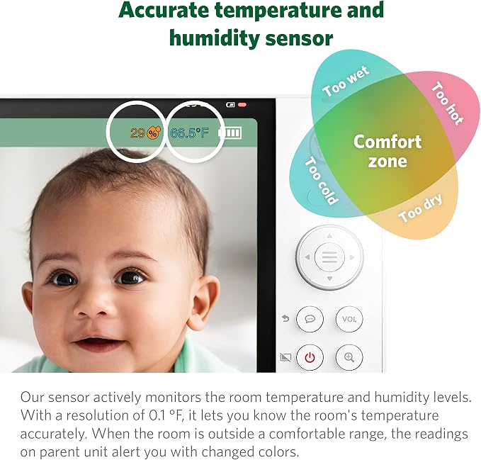 LeapFrog LF915HD Baby Monitor, 5” 720p Screen, 360° Pan & Tilt - Image 15