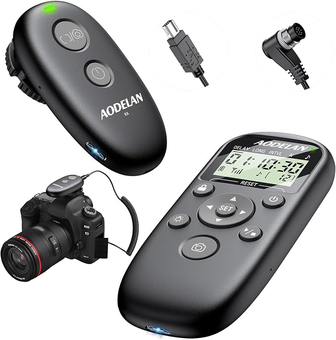 for Nikon Camera Rechargeable Remote Shutter Release by AODELAN