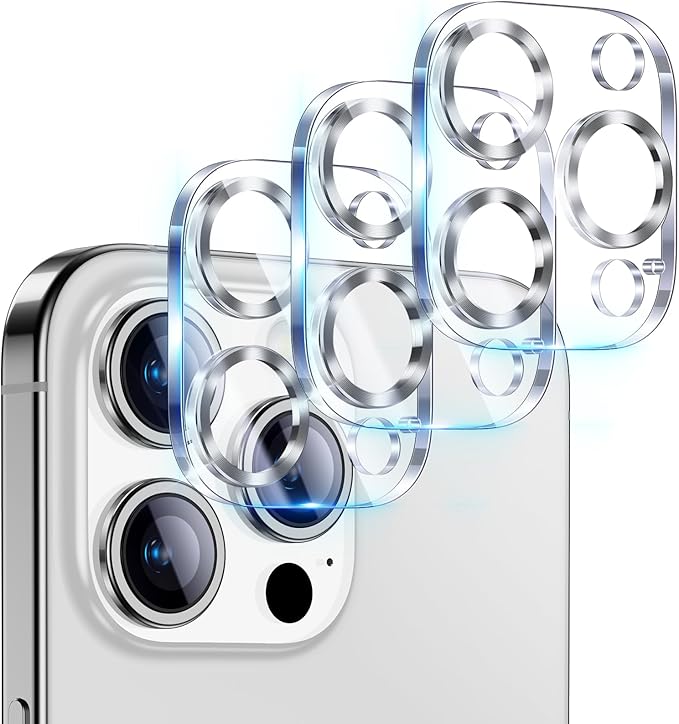 UniqueMe Compatible for 3 Pack iPhone 15 Pro/iPhone 15 Pro Max Camera Lens by UniqueMe