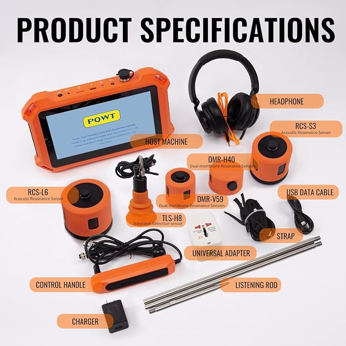 Underground Water Leak Detectors PQ125E All Scenario and Gas Wall Pipe Water - Image 7