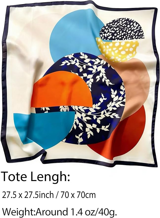 Silky Scarf for Women Lightweight Satin Bandanas Neck Hair Wrap For Sleeping - Image 2