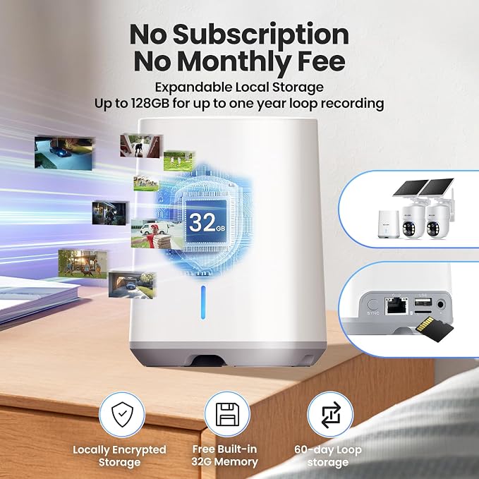 SOLIOM- 5MP Security Cameras Wireless Outdoor, No Subscription & Solar Powered - Image 3