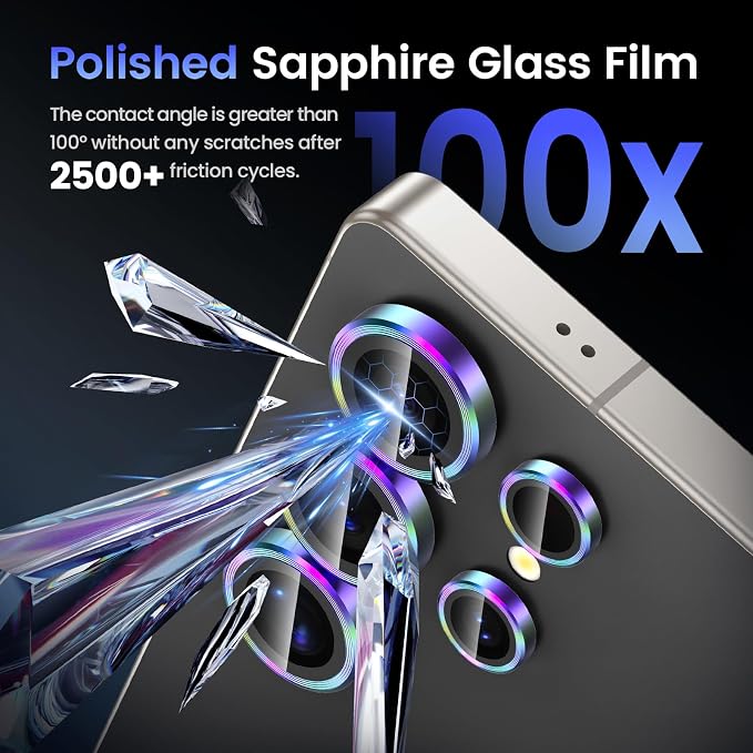 Tensea (3+2PCS Compatible with Samsung Galaxy S25 Ultra Camera Lens Protector - Image 6