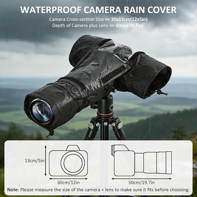 Professional Waterproof Camera Rain Cover, Universal DSLR Camera Protector - Image 4