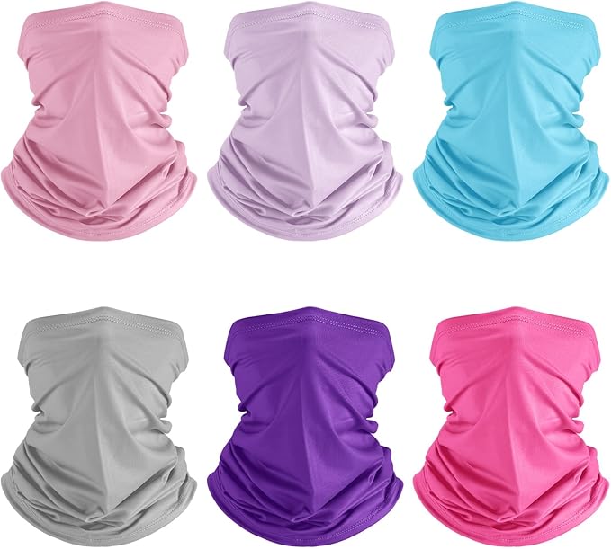 Geyoga 6 Pieces Summer UV Protection Cooling Neck Gaiter Face Clothing Neck - Image 8