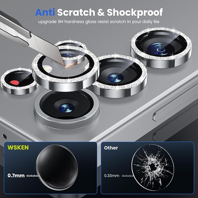 WSKEN for Samsung Galaxy S25 Ultra Camera Lens Protector - Image 3