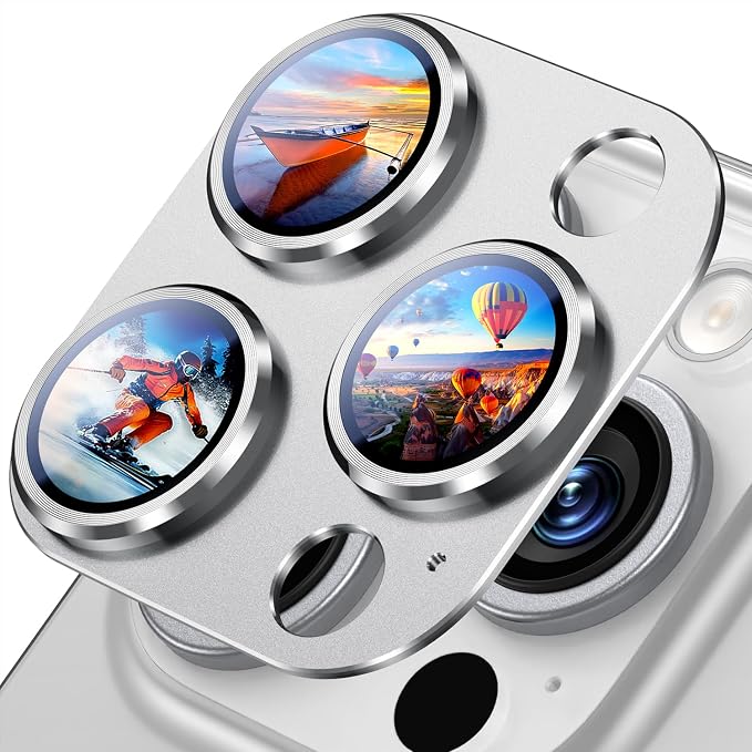 Uyiton Compatible with iPhone 16 Pro/iPhone 16 Pro Max Camera Lens Protector by Uyiton
