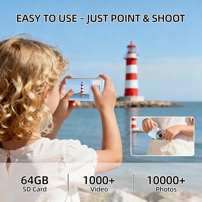 Digital Camera for Kids & Beginners, 4K Digital Camera - Image 3