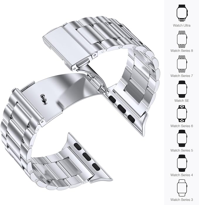 EPULY Compatible with Apple Watch Band 42mm 44mm 45mm 38mm 40mm 41mm, Business - Image 5