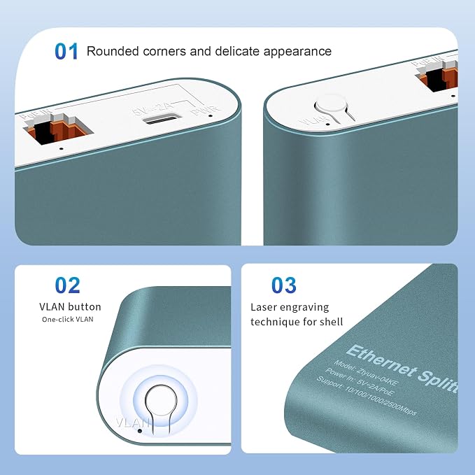1 to 3 2.5Gbps Ethernet Splitter - Image 5