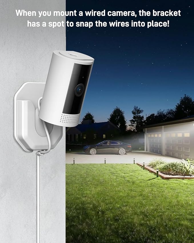 No Drill Ring Indoor Cam Adhesive Wall Mount Bracket, Strong Durable Adhesive - Image 5