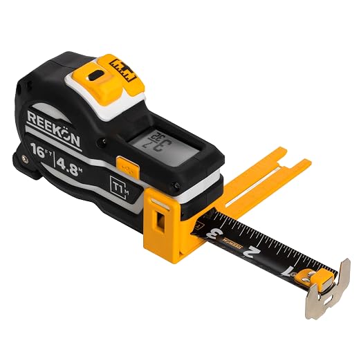 REEKON T1M Utility Digital Tape Measure 16 ft – Bluetooth Smart Measuring Tool by REEKON