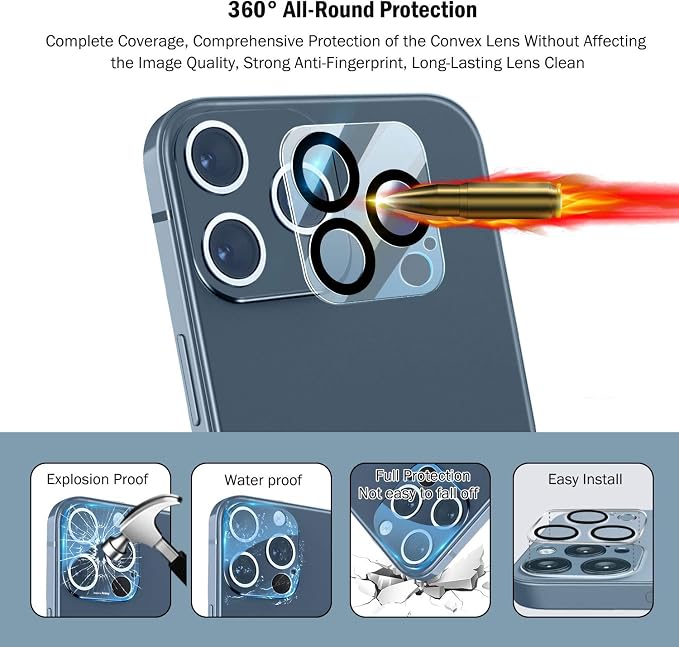 QHOHQ 3 Pack Screen Protector for iPhone 12 Pro Max 6.7" - Image 6