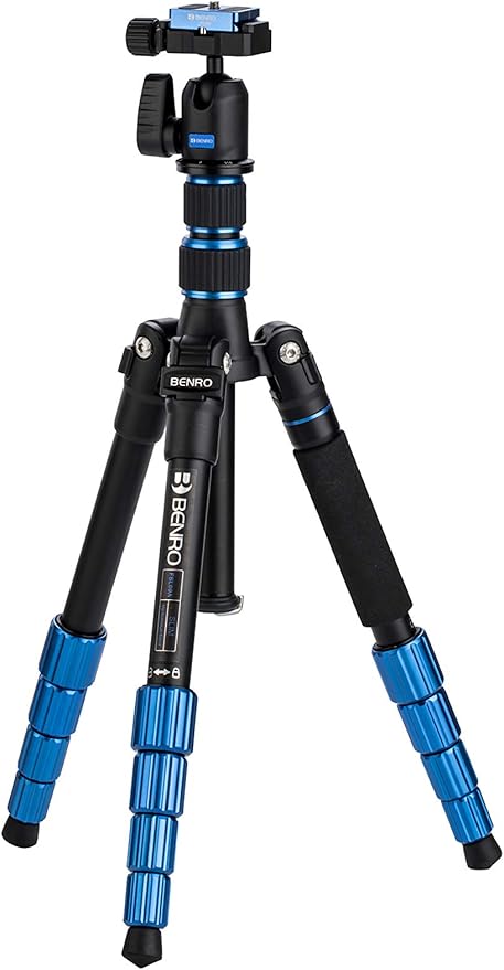 Benro Slim Travel Aluminum Tripod Kit – Lightweight 5-Section Tripod by Benro