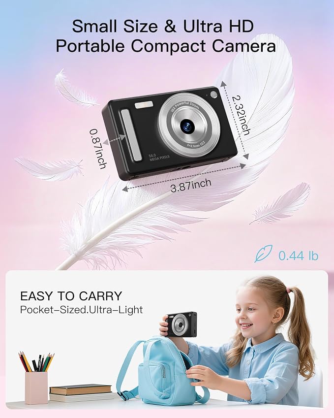 Digital Camera, FHD 1080P Point and Shoot Camera - Image 4