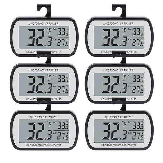 AEVETE Refrigerator Thermometer Digital Fridge Freezer Thermometer by AEVETE