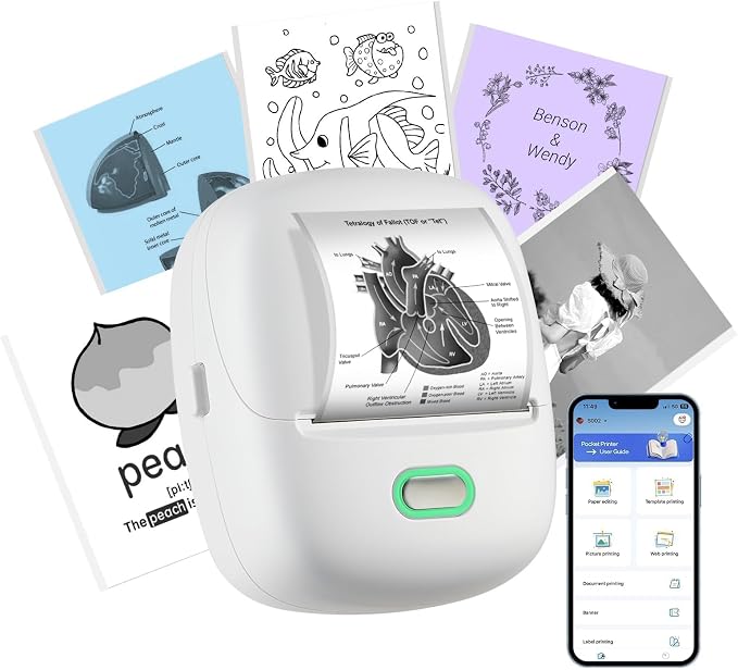 ORGSTA Sticker Printer Mini Printer S002 PrintPods Bluetooth Portable Sticker by ORGSTA