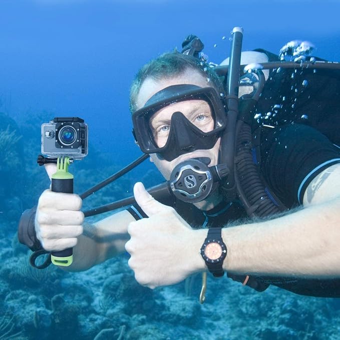 WOLFANG Action Camera Floating Hand Grip Camera Handle Waterproof Monopod Hand - Image 6