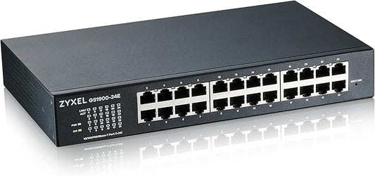 Zyxel 24 Port Ethernet Switch | Smart Managed Gigabit Network Switch | 24x GbE by ZYXELNETWORKS