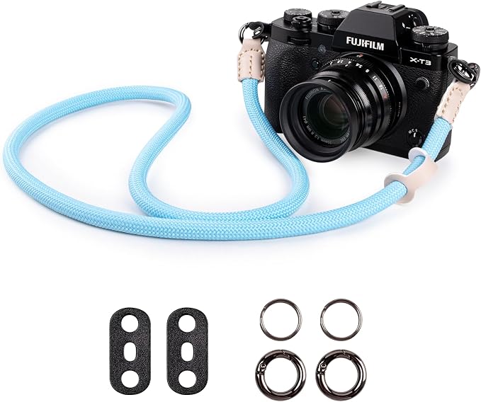 VOVMOEYA Nylon Braided Camera Rope Strap, Camera Neck Shoulder Strap by VOVMOEYA