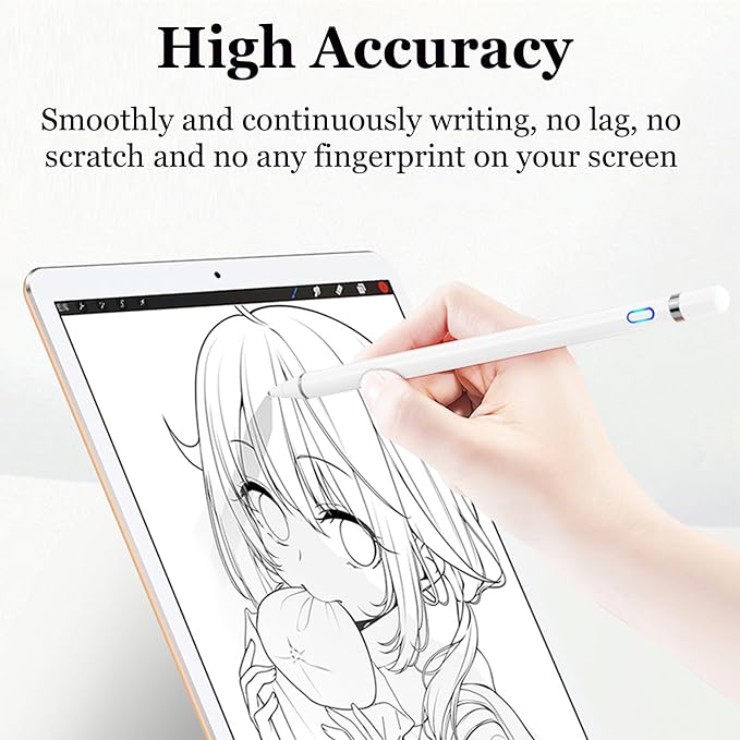 Stylus Pen for Touchscreen, Rechargeable Universal iPad Pen for Tablet - Image 5