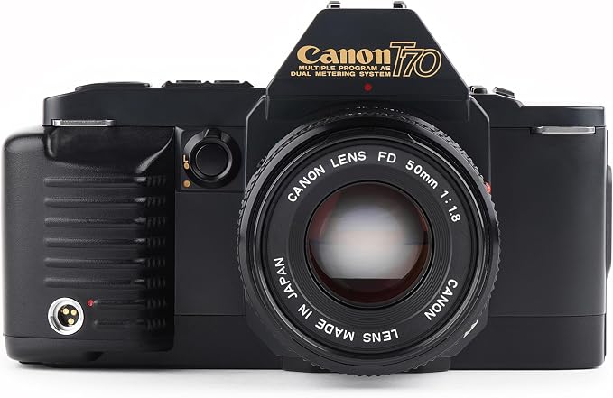 Canon T70 35MM SLR Film Camera kit by Amazon+Renewed