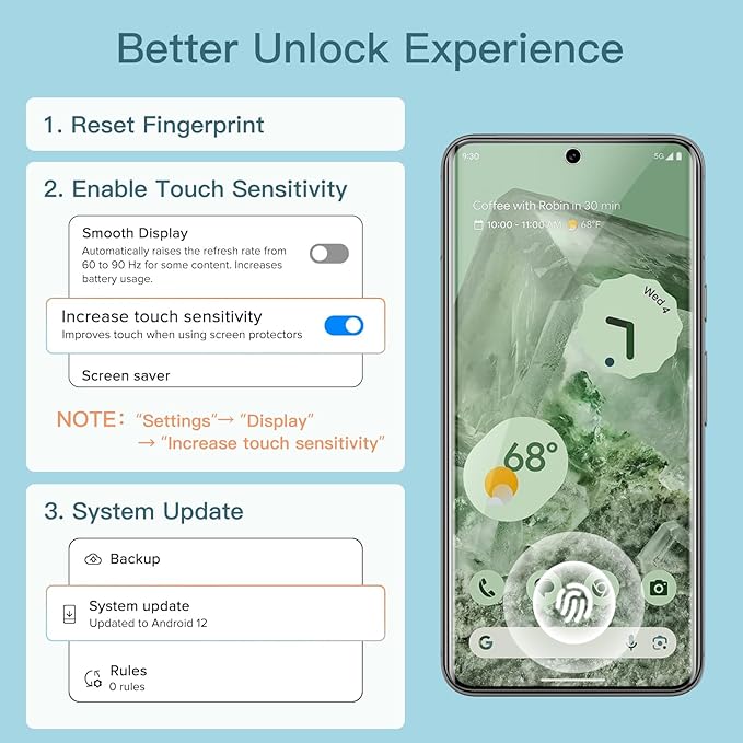 JETech Screen Protector for Google Pixel 8 - Image 3