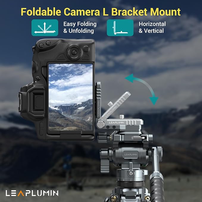 Foldable DSLR Camera L Bracket，Lightweight Camera L Bracket Vertical Horizontal - Image 2