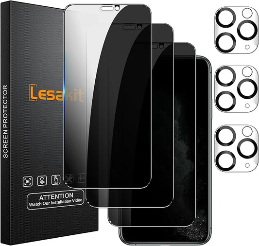 Lesakit 3+3 Pack Privacy Screen Protector by Lesakit
