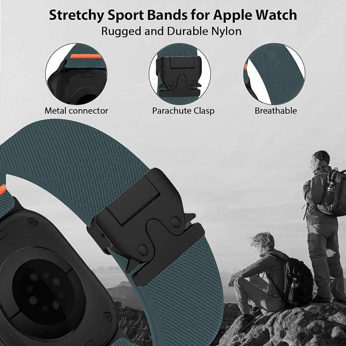 Elastic Sport Band for Apple Watch Ultra 3/2/1 Bands 49mm 46mm 45mm 44mm 42mm - Image 2