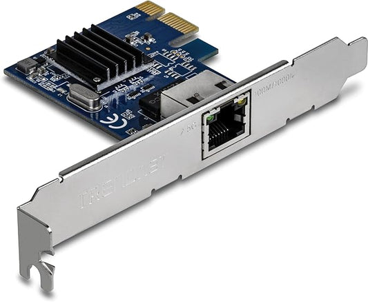 TRENDnet 2.5GBase-T PCIe Network Adapter, TEG-25GECTX, Converts a PCIe 2.0 or by TRENDnet