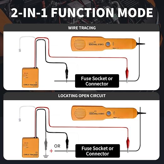 Automotive Circuit Tracer, 6-42V Wire Tracer & RJ11 Plug, Breaker Finder - Image 4