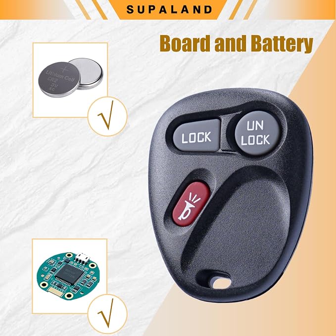 SUPALAND Key Fob Keyless Entry Fits - Image 5