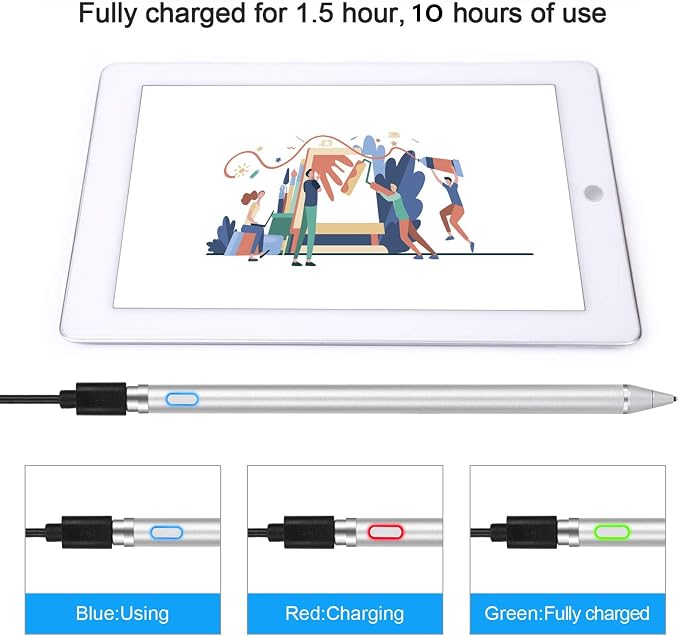 Stylus Digital Pen for Touch Screens, Active Pencil Fine Point Compatible - Image 5