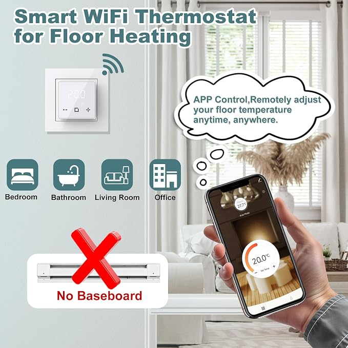 HEATIT Programmable Thermostat, WiFi Smart Thermostat - Image 2