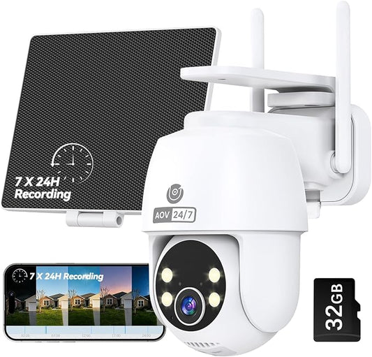MUBVIEW 24/7 Continuous Recording Wireless Outdoor Security Camera, 2.4G WiFi by MUBVIEW