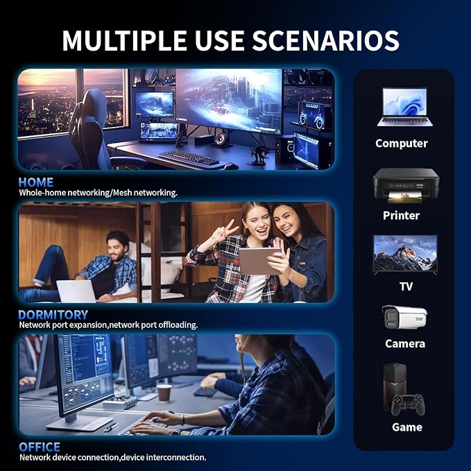 8-Port 2.5GB Ethernet Switch, Unmanaged 2.5G Gaming Network Switch | 8 x - Image 7