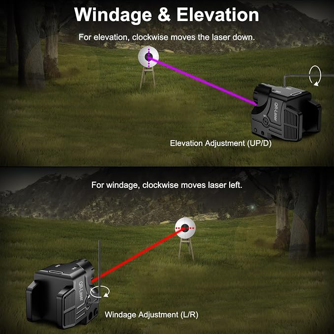 Red Green Purple Blue Laser Light Combo, 800 Lumens Tactical Flashlight Laser - Image 5