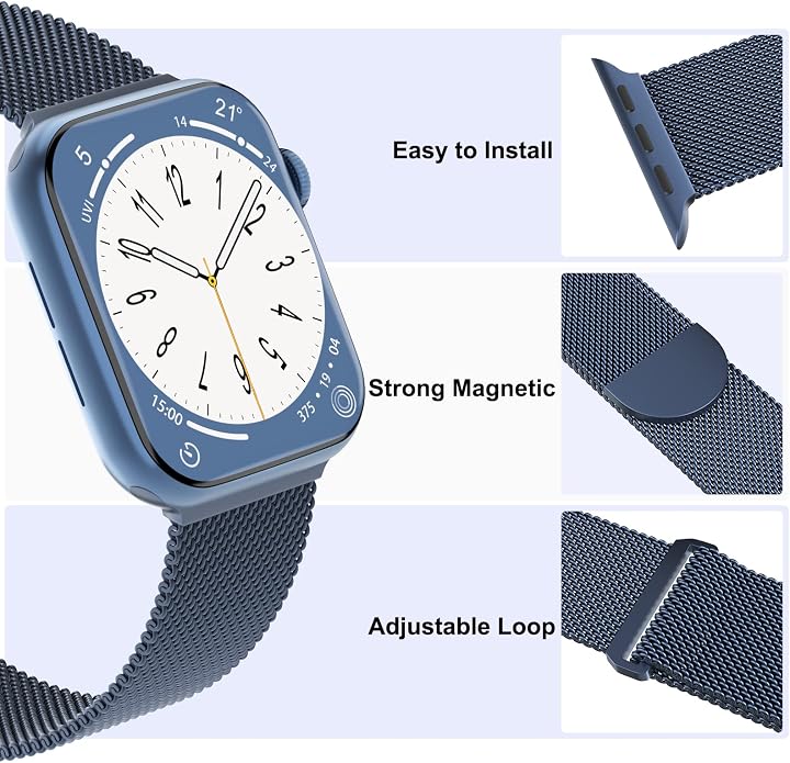 3 Pack Mesh Metal Band Compatible - Image 3