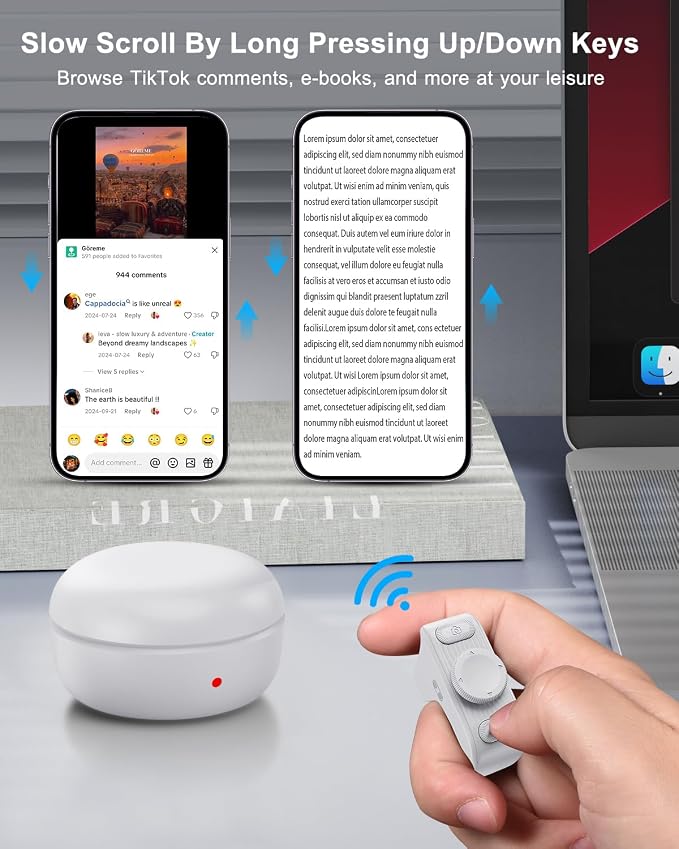 TikTok Scrolling Ring Remote Control, Camera Shutter Remote, Wireless Bluetooth - Image 2