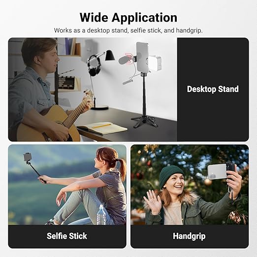 NEEWER Mini Tripod for Phone, Lightweight Foldable Small Selfie Stick Cell - Image 4