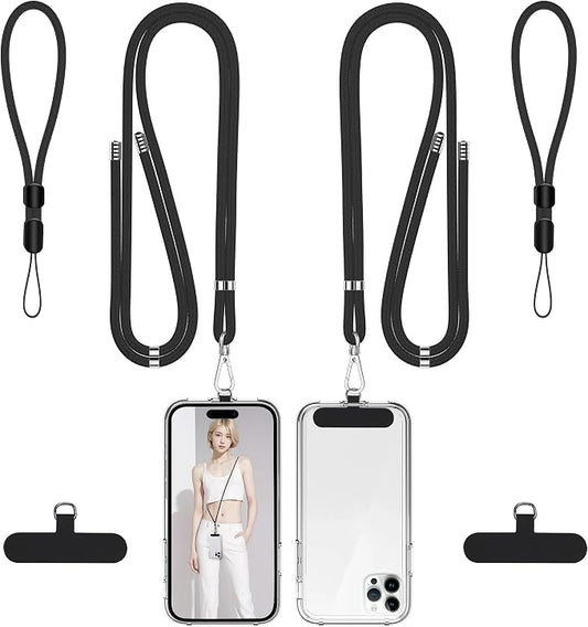takyu Phone Lanyard, 2 Pack Soft Nylon Neck Strap Universal Cell Phone Lanyard by Takyu