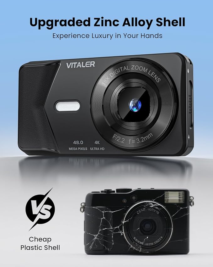 Digital Camera, Autofocus 48MP 4K Camera - Image 2
