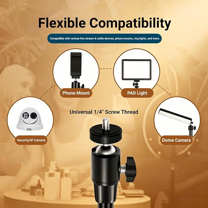 Black Adjustable CCTV Camera Mount Stand - Image 5
