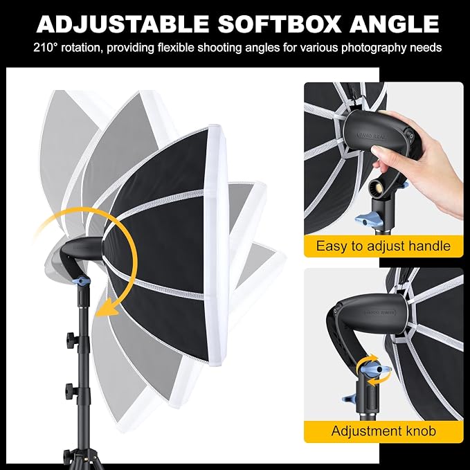 LINCO Lincostore Softbox Photography Lighting Kit - Image 5