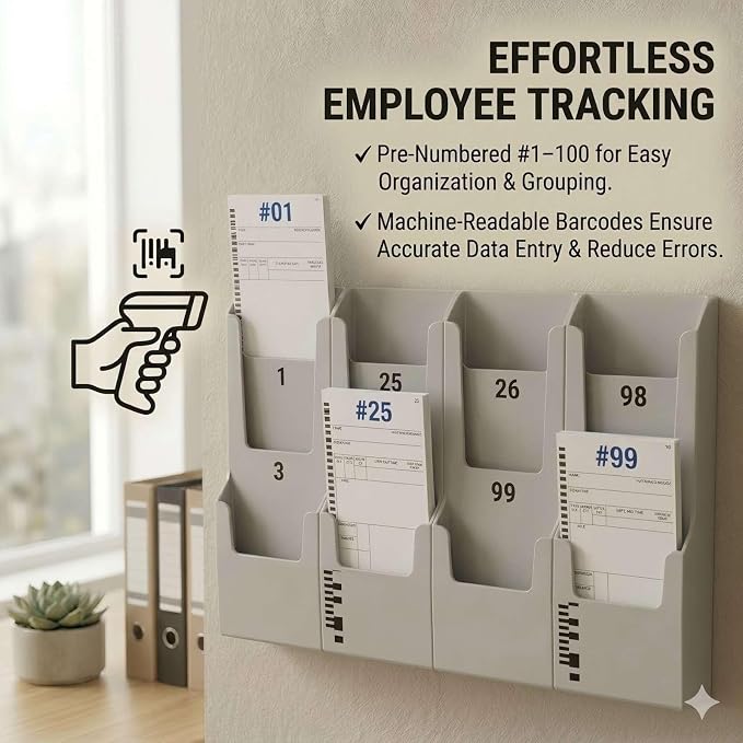 44100-10 Employee Time Cards, – Compatible - Image 5