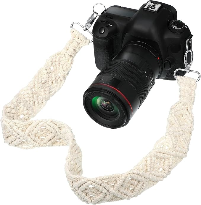 Weewooday Camera Strap for Photographers, 1.5" Soft Cotton Woven Camera Strap by Weewooday