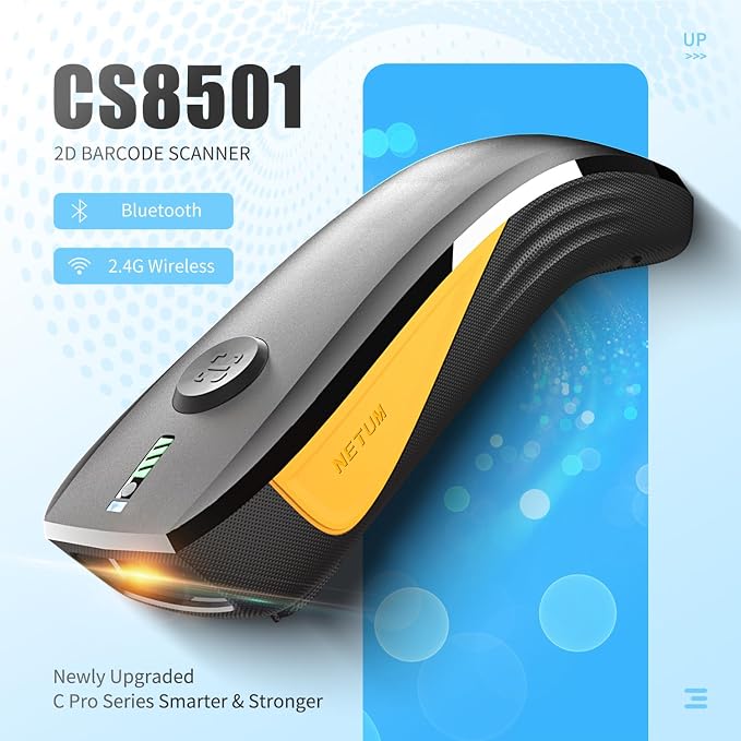 NETUM CS8501 Wireless QR Code Scanner – Upgraded Bluetooth Barcode Scanner - Image 2