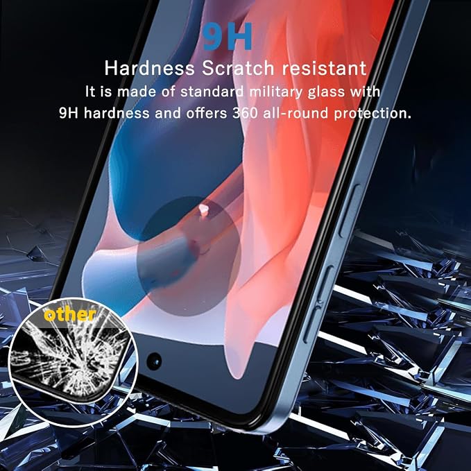 2 Pack Privacy Tempered Glass for Motorola Moto G Play 2024 Screen Protector - Image 5